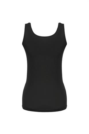 Weweus Siyah 3lü Micro Modal Premium Kadın Atlet Tshirt Body 21103