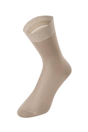 Weweus Bej Süper İnce Pamuklu Erkek Çorap 305