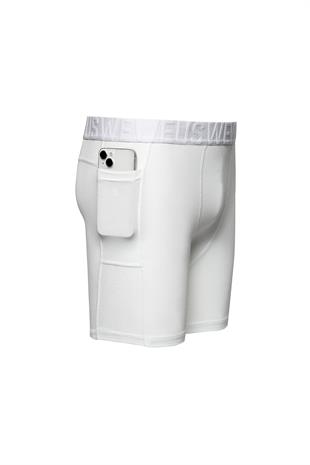 Weweus Beyaz Gizli Cepli Erkek Uzun Boxer