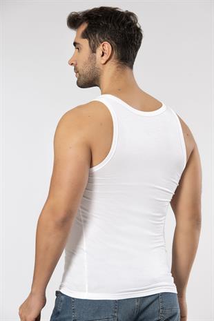 Weweus Beyaz Micro Modal Premium Erkek Atlet 1133