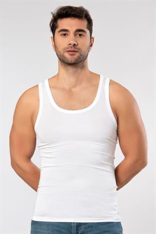 Weweus Beyaz Micro Modal Premium Erkek Atlet 1133