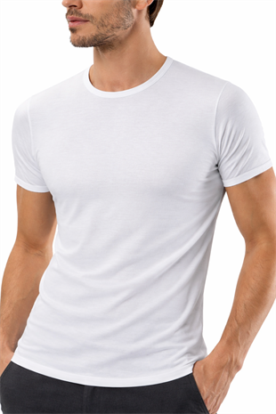 WeWeus Beyaz Micro Modal Premium Erkek T-Shirt 1134