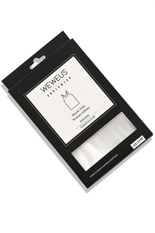 Weweus Beyaz Micro Modal Premium Kadın Atlet Tshirt Body 2110