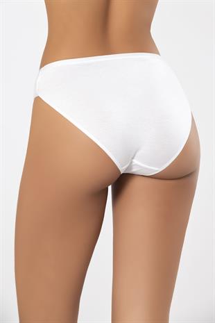 Weweus Beyaz Micro Modal Premium Kadın Külot 7264