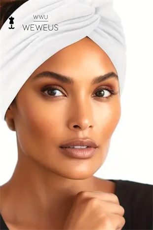 WeWeus Beyaz Premium  Kadın Saç Bandı