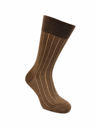 Weweus Erkek Merserize Uzun Çorap 761 Bej-Ekru