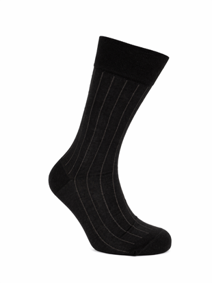 Weweus Erkek Merserize Uzun Çorap 761 Siyah-Haki