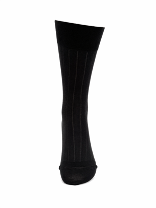 Weweus Erkek Merserize Uzun Çorap 761 Siyah-Gri