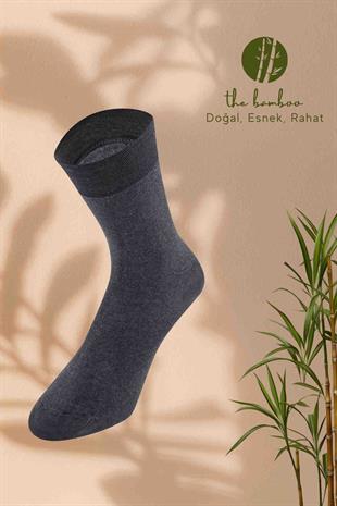 Weweus Füme Doğal Süper İnce Bambu Lüks Erkek Çorap 269