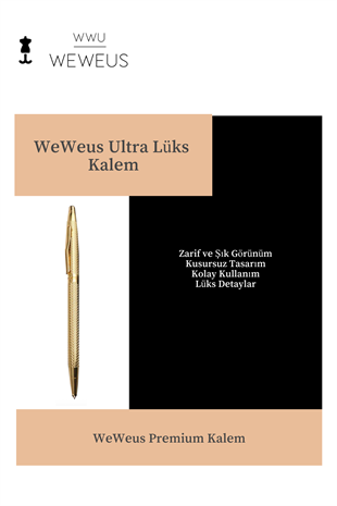 WeWeus Gold Ultra Lüks Tükenmez Kalem