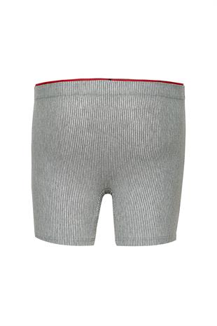 Weweus Gri Pamuk Elastan Çizgili Boxer 14921