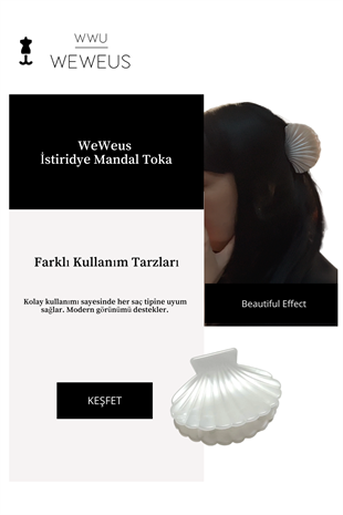 WeWeus İstiridye Mandal Toka