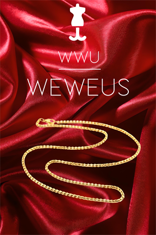 WeWeus Kadın İç İçe Geçmeli Asansör Altın Kaplama Kolye