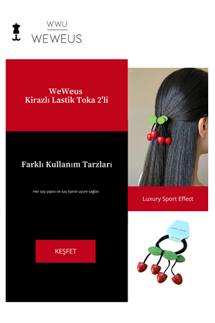 WeWeus Kirazlı Lastikli Toka 2li