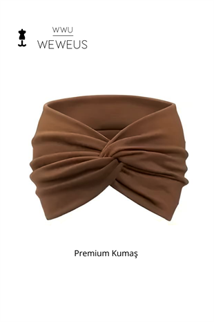 WeWeus KoyuKahve Düz Premium Kadın Saç Bandı