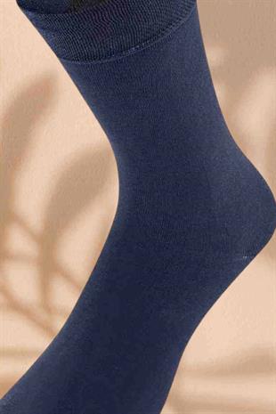 Weweus Lacivert Doğal Süper İnce Bambu Lüks Erkek Çorap 269L