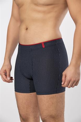Weweus Lacivert Pamuk Elastan Çizgili Boxer 14921