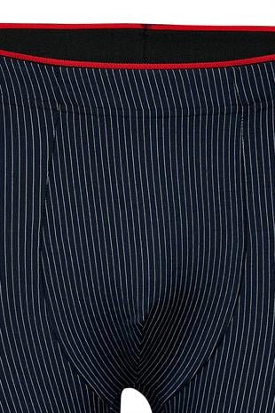 Weweus Lacivert Pamuk Elastan Çizgili Boxer 14921
