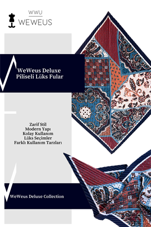 WeWeus Motif Etnik Desen Lüks Piliseli Bandana Fular