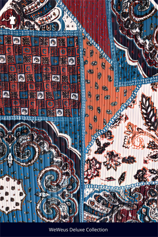 WeWeus Motif Etnik Desen Lüks Piliseli Bandana Fular