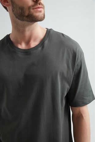 Weweus Haki Oversize Erkek Tişört 1023