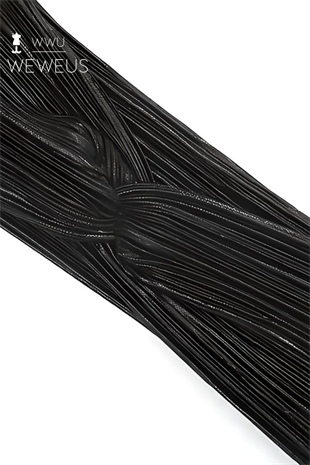 WeWeus Parlak Siyah Renk Premium Kadın Saç Bandı