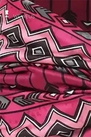 WeWeus Pembe Zikzak Desen Premium Kadın Saç Bandı