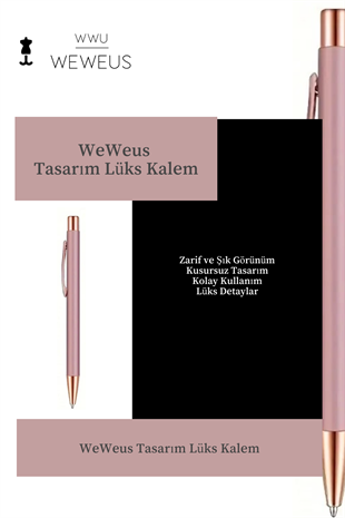 WeWeus Rose Düz Tasarım Lüks Tükenmez Kalem