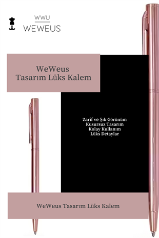 WeWeus Rose Düz Tasarım Lüks Tükenmez Kalem