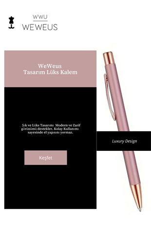WeWeus Rose Düz Tasarım Lüks Tükenmez Kalem