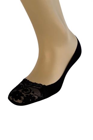 WeWeus Siyah Bayan Dantelli Babet Çorap 174