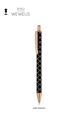 WeWeus Siyah Desenli Tasarım Lüks Tükenmez Kalem