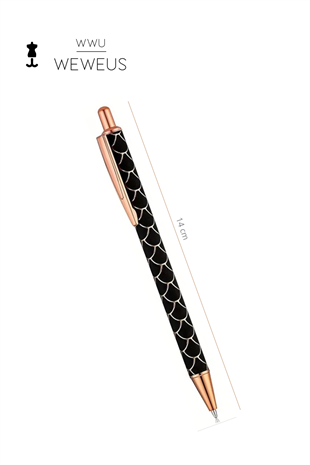 WeWeus Siyah Desenli Tasarım Lüks Tükenmez Kalem