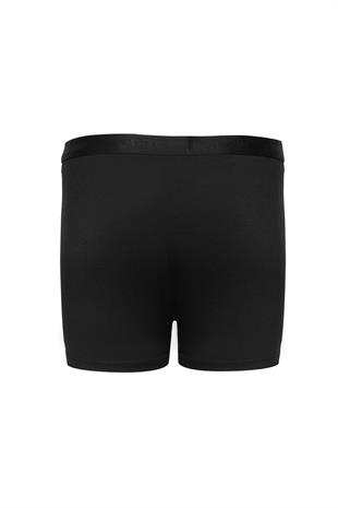 Weweus Siyah Erkek Süper İnce Doğal Bambu Lüks Uzun Boxer 1014