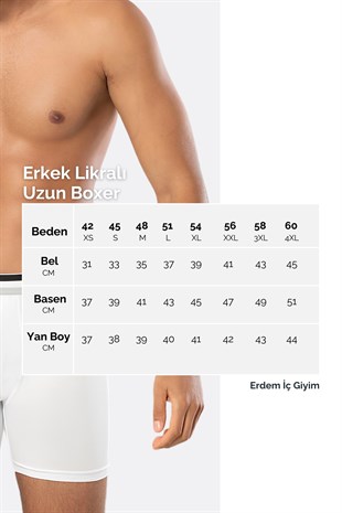 Weweus Siyah Erkek Süper İnce Doğal Bambu Lüks Uzun Boxer 1014