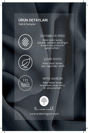 WeWeus Siyah Micro Modal Premium Erkek T-Shirt 1134