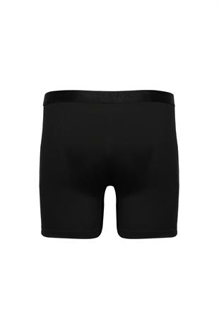 Weweus Siyah Micro Modal Premium Erkek Uzun Boxer 1419