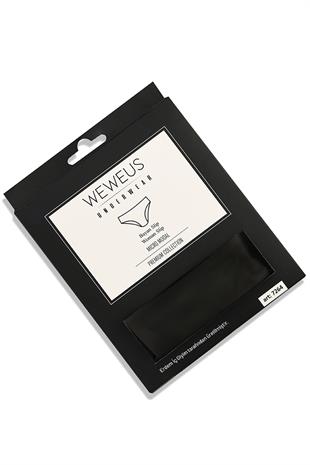 Weweus Siyah Micro Modal Premium Kadın Külot 7264