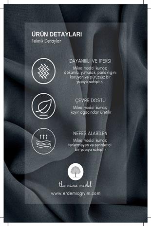 Weweus Siyah Micro Modal Premium Kadın Atlet Tshirt Body 2110