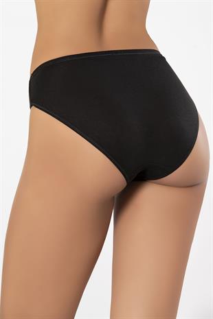 Weweus Siyah Micro Modal Premium Kadın Külot 7264