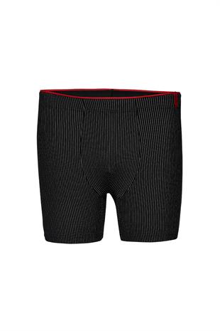 Weweus Siyah Pamuk Elastan Çizgili Boxer 14921