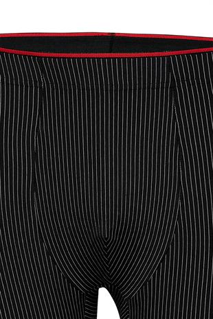 Weweus Siyah Pamuk Elastan Çizgili Boxer 14921