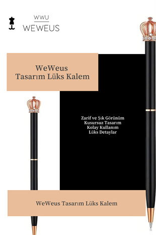 WeWeus Siyah Queen Tasarım Lüks Tükenmez Kalem