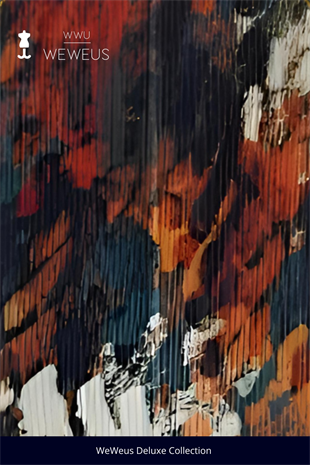 WeWeus Sonbahar Yaprak Desen Lüks Piliseli Bandana Fular