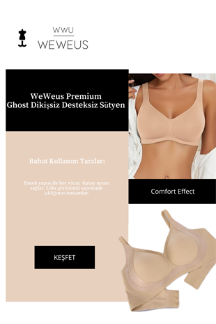 Weweus Ten Rengi Ghost Dikişsiz Desteksiz Rahat Sütyen