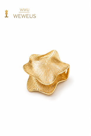 WeWeus Yıldız Gold Parlak Sarı Metal Mini Premium Mandal Toka