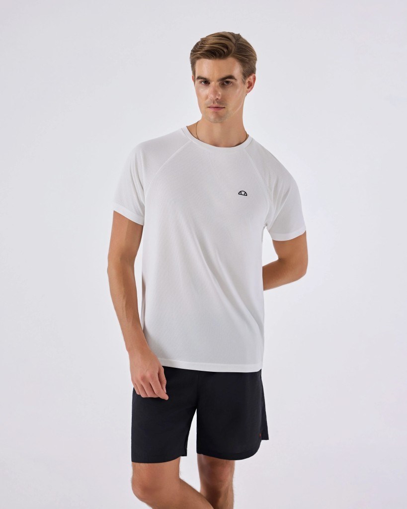 Ellesse 6SM5036-OF Erkek Spor Tişört - Kırık Beyaz