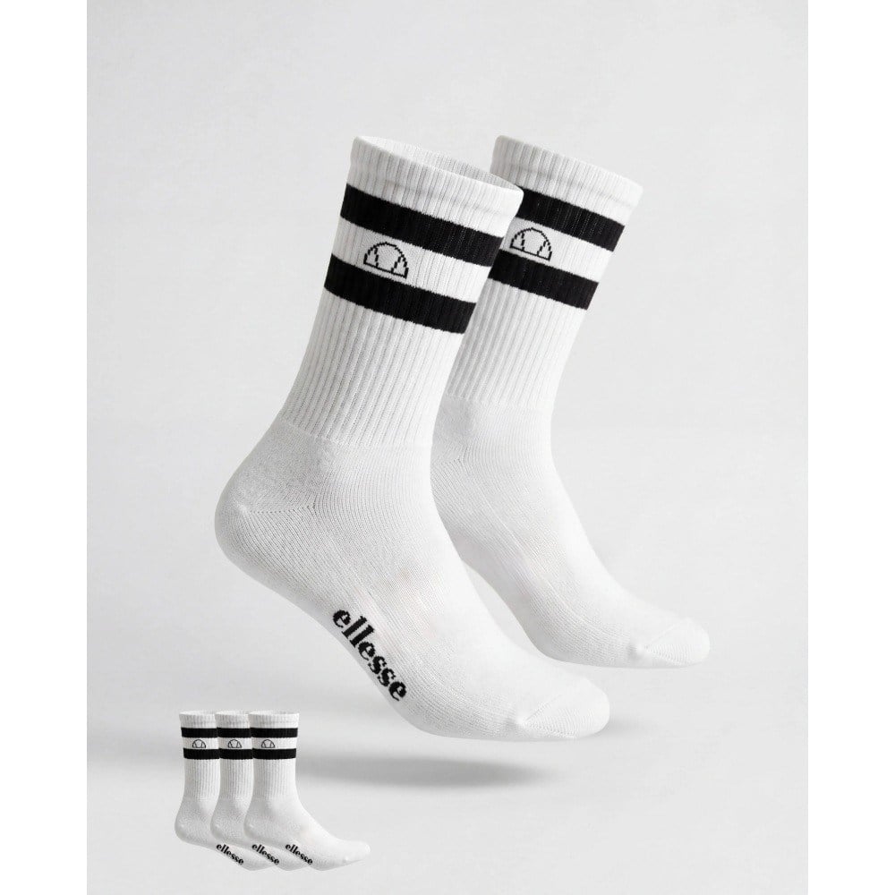 Ellesse 6SM9016-OF 3'lü Yüksek Konç Spor Çorap Erkek - Kırık Beyaz