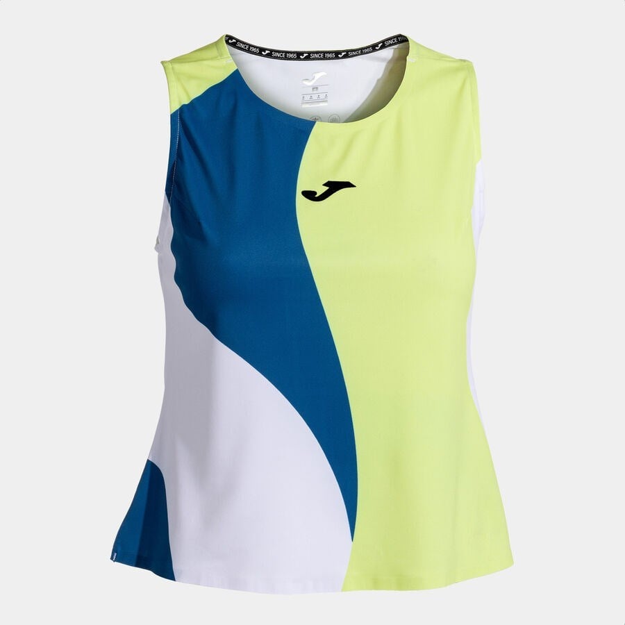 Joma 902366.407 Challenge Kadın Kolsuz Tişört - Mavi/Yeşil