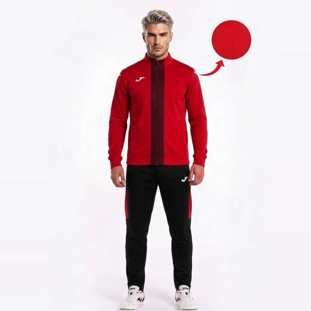 Joma 9212423 Stadio Erkek Eşofman Takımı - Kırmızı/Siyah